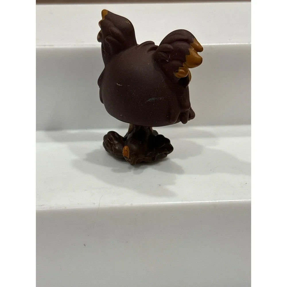 Littlest Pet Shop LPS Authentic Hasbro #509‎ Yorkie Terrier Purple Glass Eyes